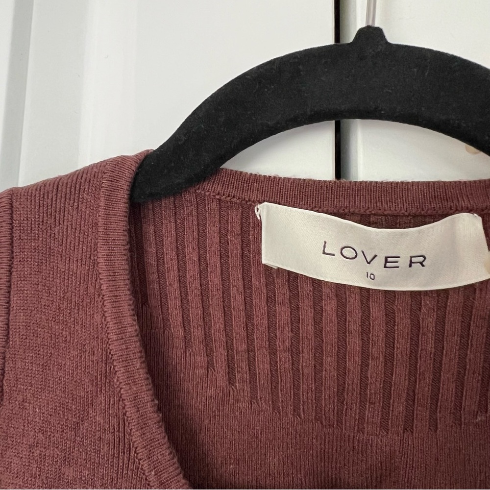 Lover Alora Knit Dress in Chocolate Brown - Picture 7 of 7